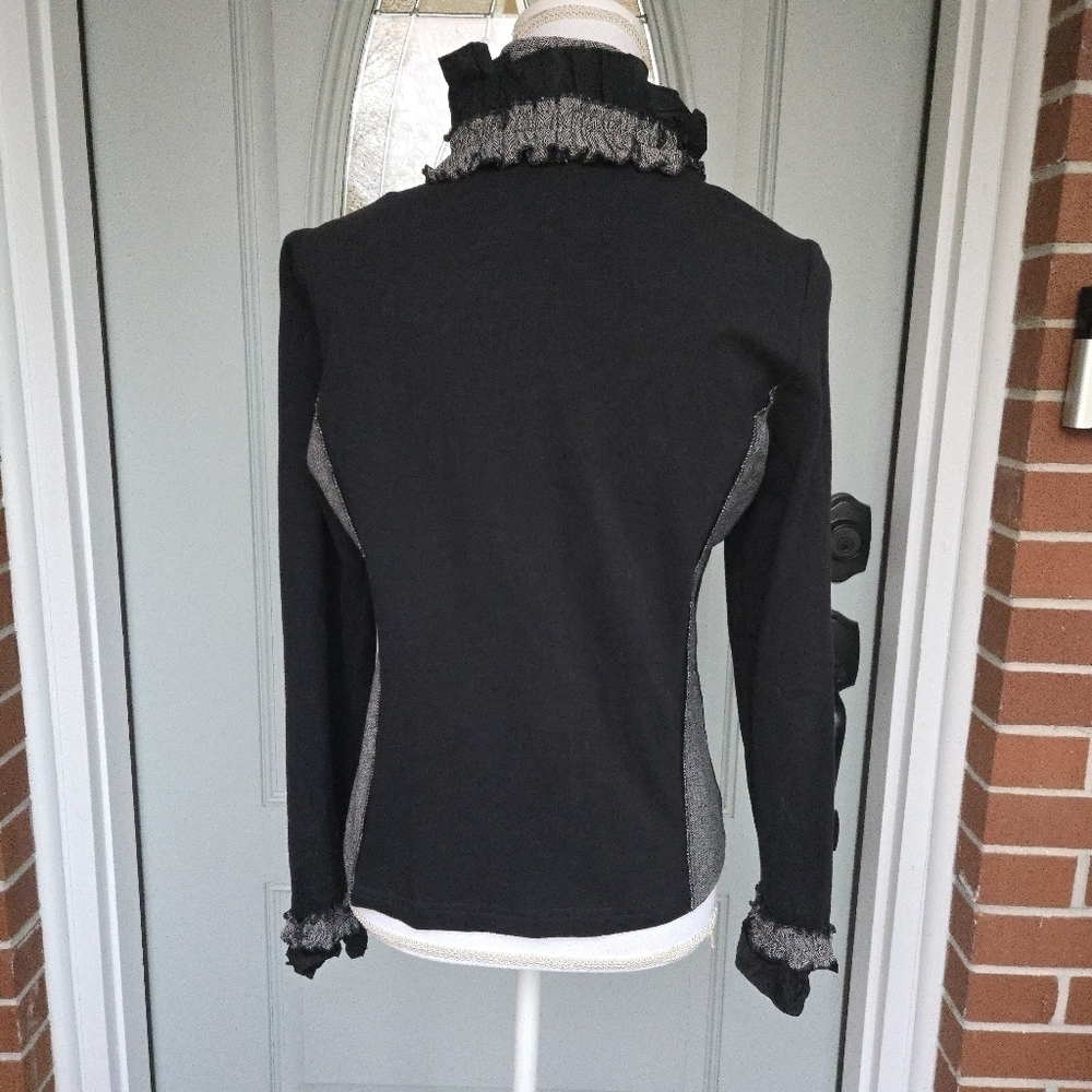 Bottega Mixed Media Ruffle Jacket - Picture 6 of 9